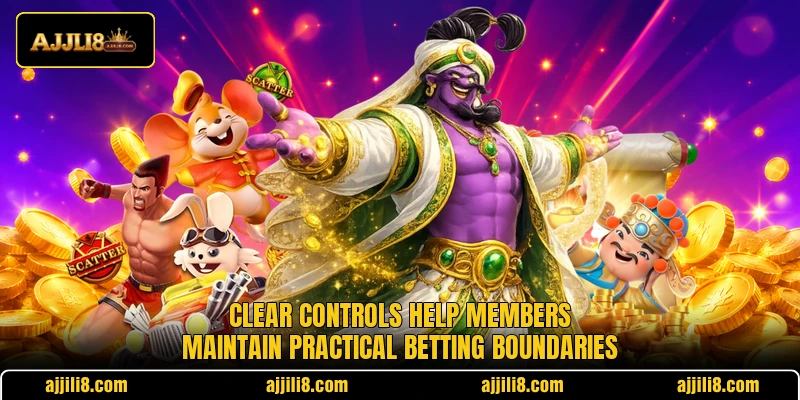 Clear controls help members maintain practical betting boundaries