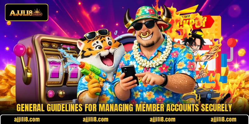 General guidelines for managing member accounts securely General guidelines for managing member accounts securely