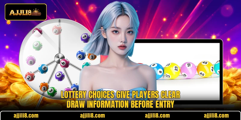 Lottery choices give players clear draw information before entry