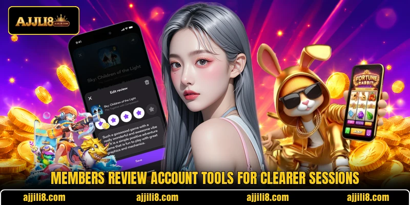 Members review account tools for clearer sessions