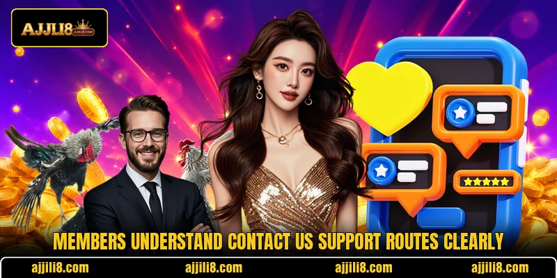 Members understand contact us support routes clearly