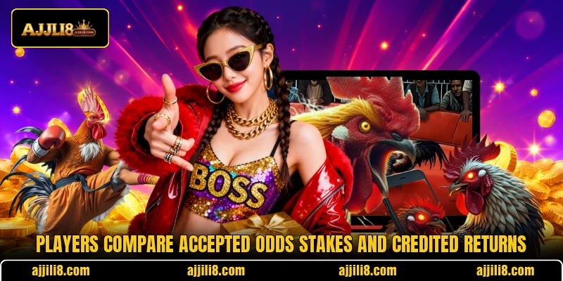 Players compare accepted odds stakes and credited returns Players compare accepted odds stakes and credited returns