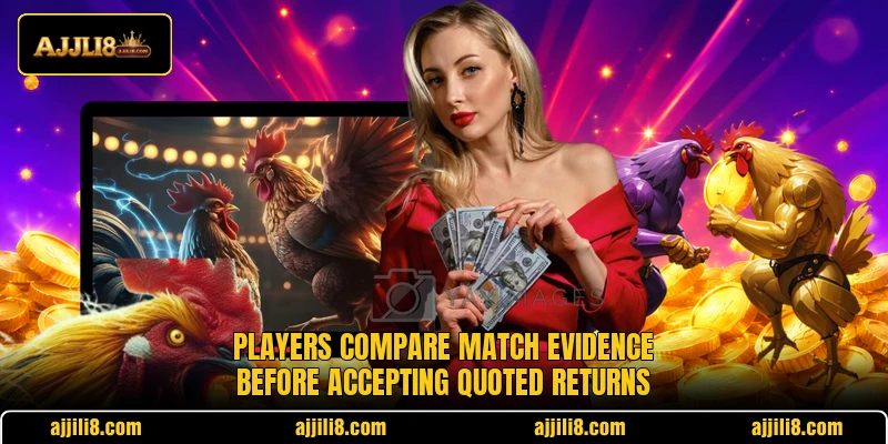 Players compare match evidence before accepting quoted returns Players compare match evidence before accepting quoted returns