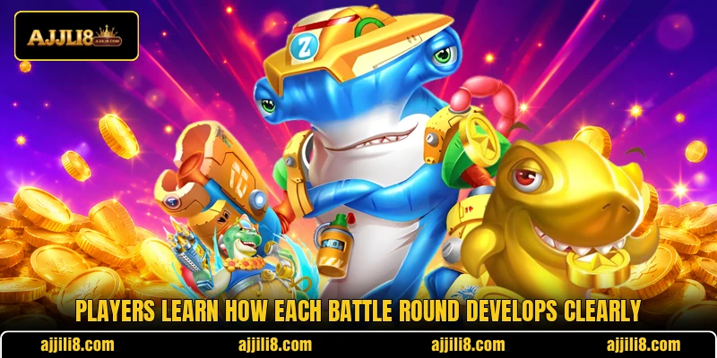 Players learn how each battle round develops clearly