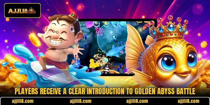 Players receive a clear introduction to Golden Abyss Battle