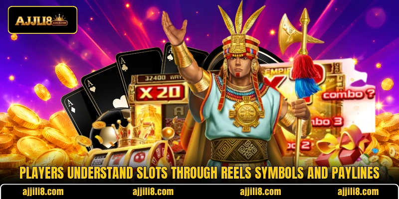 Players understand slots through reels symbols and paylines