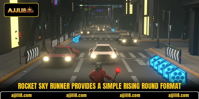 Rocket Sky Runner provides a simple rising round format Rocket Sky Runner provides a simple rising round format