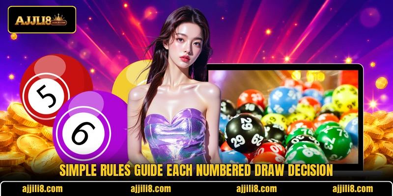 Simple rules guide each numbered draw decision