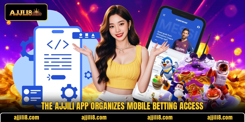 The AJJILI app organizes mobile betting access